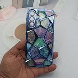 3D Diamond Design Marble Stone Phone Cover