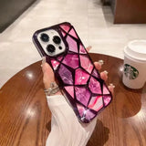 3D Diamond Design Marble Stone Phone Cover