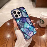 3D Diamond Design Marble Stone Phone Cover
