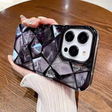 3D Diamond Design Marble Stone Phone Cover