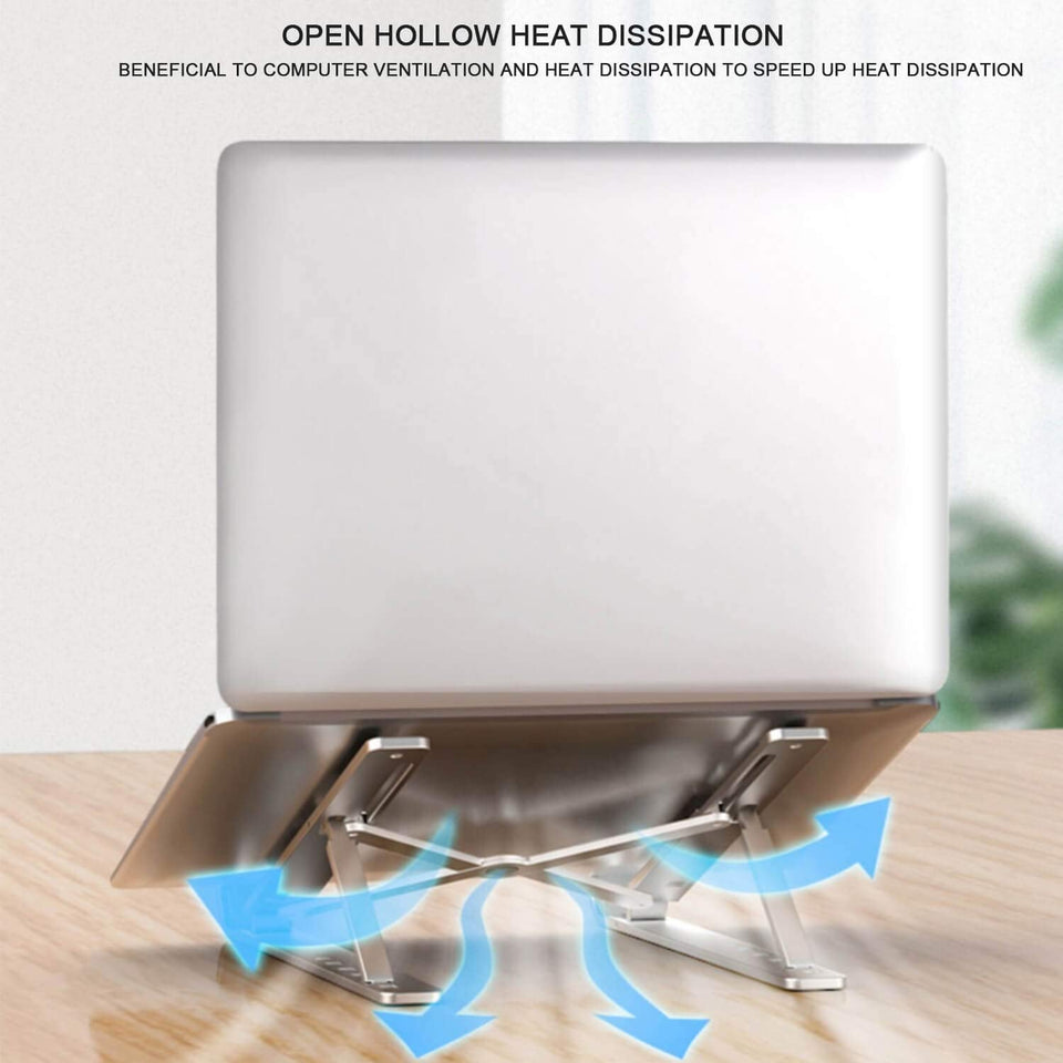 Aluminum Adjustable Laptop Stand | Foldable & Portable