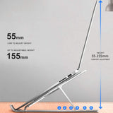 Aluminum Adjustable Laptop Stand | Foldable & Portable