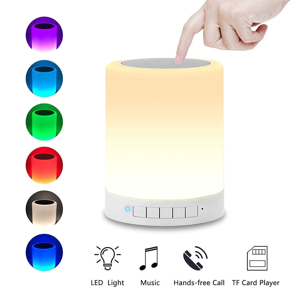 Wireless Bluetooth Portable Speaker with LED Color Changing (Multicolour)