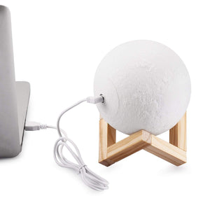 3D Moon Lamp with Stand