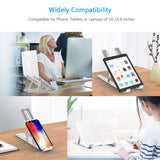 Aluminum Adjustable Laptop Stand | Foldable & Portable