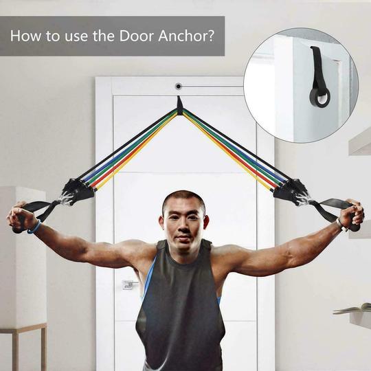 Resistance Bands Set for Exercise & Workout (Men & Women)