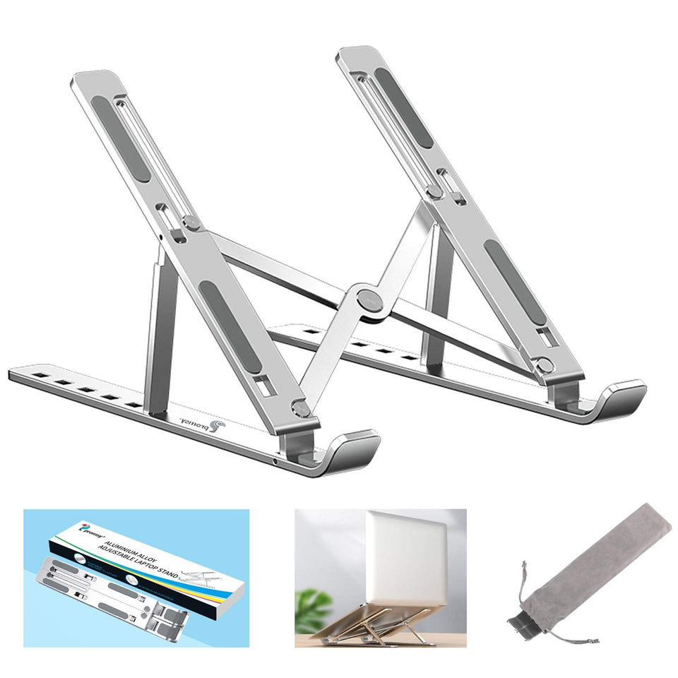 Aluminum Adjustable Laptop Stand | Foldable & Portable