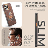 Mobile Cover - Horse Embroidery - Anti Scratch Phone Cover Vegan Leather