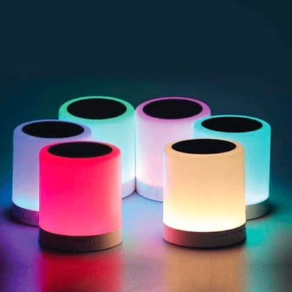 Wireless Bluetooth Portable Speaker with LED Color Changing (Multicolour)