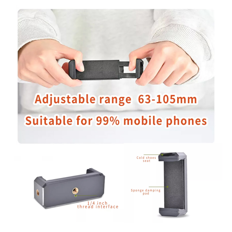 Camera Video Recording Vlogging Kit for Video Making, Mic, Mini Tripod Stand, LED Light & Phone Holder Clip for Making Videos Podcasting