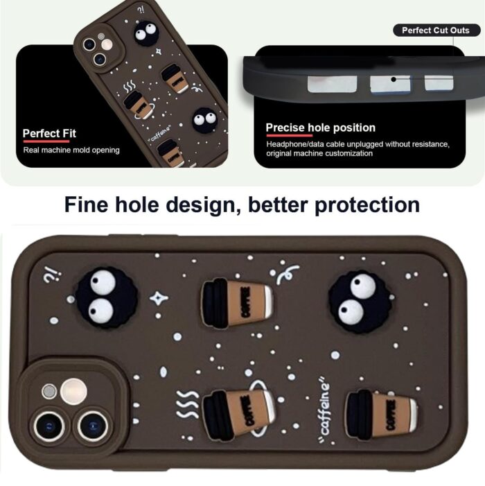 nimmy 3D Coffee mobile cover